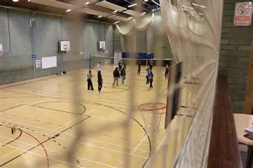 Indoor sports hall at Sheldon School