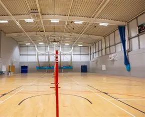 Indoor sports hall at Winterbourne Academy